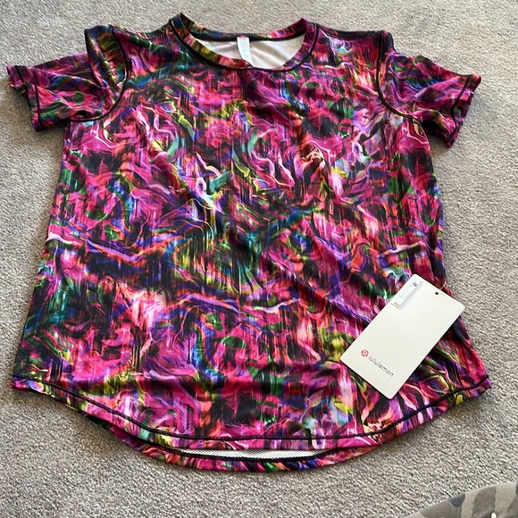 lululemon athletica Tops - High Neck Run and Train Tee